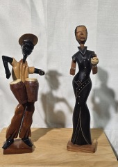 Lot of 2 Wooden hand carved Pieces