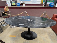 Black Marble Top dining table