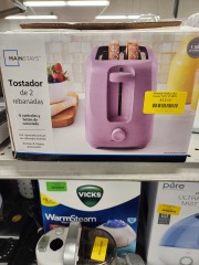 Mainstays Pink 2 slice Toaster NEW IN BOX