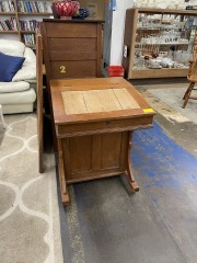 Solid Oak Secretary Baby Desk
