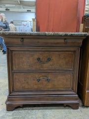 Thomasville Marble Top Nightstand
