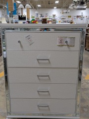Galaxy White 5 Drawer Chest