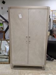 Art Deco Pewter Armoire