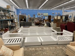 White Metal outdoor set
