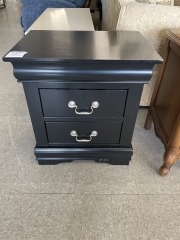 Black end table