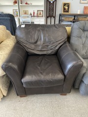 Brown Leather club chair