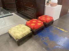 MCM Stacked Ottomans (Set of Four)