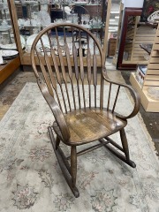 Graceful Vintage Rocking Chair