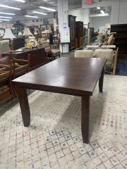 Large Dark Wood Dining Room Table