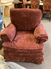 Red Velvet Chair