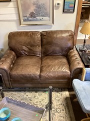 Leather Loveseat