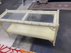 Retro Bamboo Motif Entryway Table