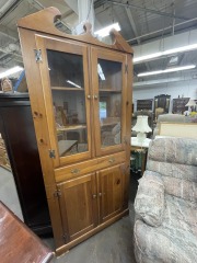 Wood Demure Corner Cabinet Shelf