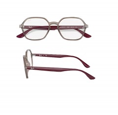 2251R2 | RAY-BAN Low Bridge Fit Round Frames | RB4361VF | POLISHED TRANSPARENT GREY
