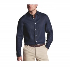 2247P6 | CHARLES TYRWHITT Pure Linen Slim Fit Button-Front Shirt