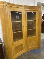 Blonde Wood Media Cabinet
