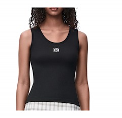 2259P6 | LOEWE Anagram Tank Top in Cotton | L | BLACK