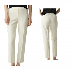 2277P7 | THEORY Treeca Pull-On Pant in Admiral Crepe | 12 | RICE