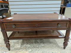 Cherry Wood Parquet Coffee Table