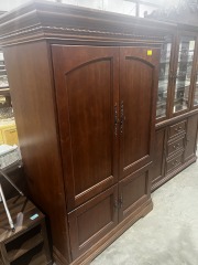 Lg Dark Cherry Cabinet