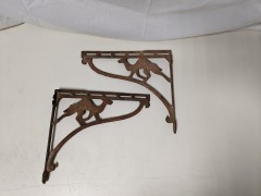 Vintage Pair of Camel Shelf Brackets