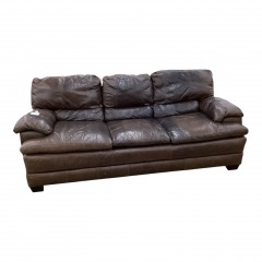 Brown Leather Sofa