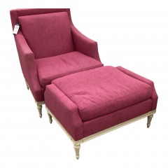 Lillian August Fusin Chair w\/Ottoman