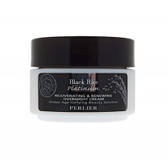 2297O3 | PERLIER Platinum Black Rice Rejuvenating & Renewing Overnight Cream | 1.6 fl oz