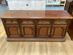 5 DRAWER BROWN DRESS WITH STORAGE