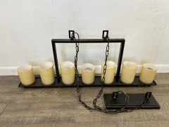 Hanging Light Fixture - 7 Light Candle Traditional