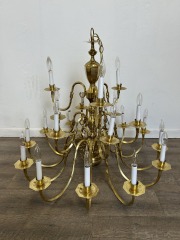 HUGE Brass Chandelier