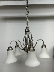 Chandelier - Five Light Chrome Fixture