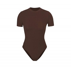 2306R4 | SKIMS Fits Everybody T-Shirt Bodysuit | M | COCOA