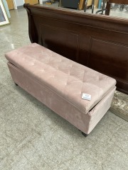 Pink Storage Bench