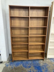 Danish Teak Doublewide Bookshelf