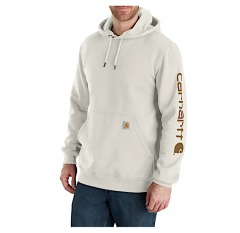 2327R5 | CARHARTT Loose Fit Midweight Logo Sleeve Graphic Hoodie | 2XL | MALT