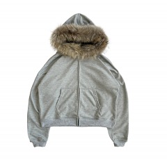 2329R5 | LOWHEADS Cuts Fur Hoodie | XL | HEATHER GRAY