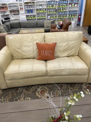 Tan Leather Sofa