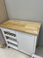 White Kitchen Island