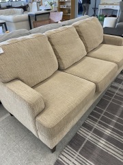 Plush Golden Couch