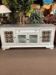 Grey White Credenza