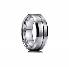 2351R1 | KING WILL Classic 8mm Tungsten Ring | 6 | MATTE FINISH