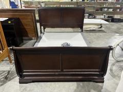 Queen sleigh bed frame