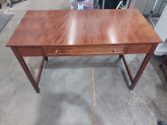 BROWN 1 DRAWER COMPUTER DESK