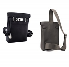 2372O2 | HERMES PM Hac a Dos Backpack Togo | BLACK\/PALADIUM