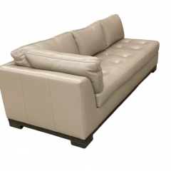Taupe Leather LAF Sofa