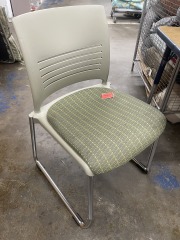 Abstract Green Cushion Dining Chair (each)