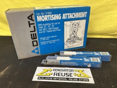 Delta Mortising Attachment and Two Bits