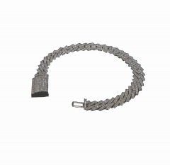 2377R1 | ICECLIQUE 8MM Cuban Bracelet - Moissanite & S925 | 8mm \/ 8 in