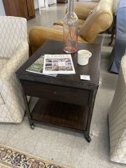 Industrial end table